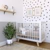 Кроватка для новорожденного Lillaland - модель Lilla Aria белая/дерево