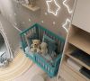 Кроватка для новорожденного Lillaland - модель Lilla Aria Ocean Blue - LILLALAND