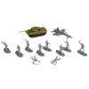 Набор игровой "АРМИЯ", 10 солдатиков с оружием, танк, самолёт, военная карта Bondibon