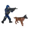 Набор игровой ФИГУРКА СОЛДАТИКА «НАСТОЯЩИЙ БОЕЦ», с собакой, набором оружия и снаряжением, высота 6 см, Bondibon - BONDIBON