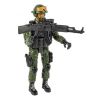 Набор игровой ФИГУРКА СОЛДАТА «НАСТОЯЩИЙ БОЕЦ», высота 18,5 см, с оружием, в зеленой форме и каске с очками, Bondibon - BONDIBON