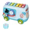 Сортер "АВТОБУС" с погремушками и ксилофоном, голубой Baby You Bondibon - BONDIBON