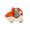 Машинка-погремушка "ПОЖАРНАЯ ОХРАНА" красная с шаром Baby You Bondibon - BONDIBON