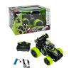 Машина трюкач радиоуправляемая "КАСКАДЕР", со светом, на аккумуляторе, черно-зеленая, Парк Техники Bondibon - BONDIBON