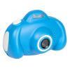 Детский цифровой фотоаппарат с селфи камерой, голубой, видео, фотосьемка, пять игр, музыка, фоторамки, стикеры Bondibon - BONDIBON