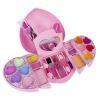 Набор детской декоративной косметики "СЕРДЦЕ" раздвижная косметичка розового цвета, 3 уровня, Eva Moda Bondibon - BONDIBON