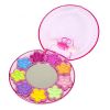 Набор детской декоративной косметики "ЦВЕТОЧКИ", круглая палетка матовых теней и зеркало, Eva Moda Bondibon - BONDIBON