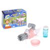 Пистолет для мыльных пузырей "МЫЛЬНАЯ ПУШКА" 12 стволов, со светом, крыльями и опорой, 50 мл, розовый Наше Лето Bоndibon