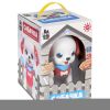Игрушка музыкальная "СОБАЧКА", прыгает, лает, ушки и хвост с подсветкой, розовая Baby You Bondibon