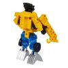 Трансформер "BONDIBOT 2 в 1" робот - дорожный трактор с ковшом, жёлтый, собери большого робота и подъемный кран, Bondibon - BONDIBON