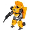 Трансформер "BONDIBOT 2 в 1", робот - самосвал, желтый, собери большого робота 6в1 Bondibon - BONDIBON