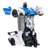 Трансформер на радиоуправлении "BONDIBOT 2в1" робот- полицейский автомобиль со светом, бело-синий, 1:18 Bondibon - BONDIBON
