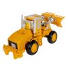 Трансформер "BONDIBOT 2 в 1", робот - погрузчик, с металлическими деталями, желтый, собери большого робота 5в1 Bondibon - BONDIBON