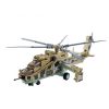 Конструктор "ВЕРТОЛЕТ" 212 деталей, подвижные элементы, цвет хаки, с человечками, Военный Десант Bondibon - BONDIBON