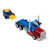 Конструктор "ГРУЗОВИК ТЯГАЧ" 67 деталей, с блоком запуска, сине-красный, Город Bondibon - BONDIBON