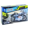 Конструктор "МОТОЦИКЛ С КОЛЯСКОЙ" 361 деталь, синий, Город Bondibon