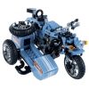 Конструктор "МОТОЦИКЛ С КОЛЯСКОЙ" 361 деталь, синий, Город Bondibon - BONDIBON
