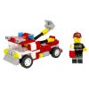 Конструктор "МАШИНА" 5в1, 100 деталей, человечек с огнетушителем, Пожарная Служба, Bondibon - BONDIBON