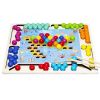 Настольная игра из дерева «МОЗАИКА ЦВЕТА» 8 цветов, 15 заданий БондиЛогика Bondibon - BONDIBON