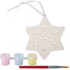 Набор для творчества ЁЛОЧНЫЕ УКРАШЕНИЯ "СНЕЖИНКА" на листе в виде домика Bondibon - BONDIBON