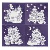 Набор для творчества BONDIBON. Новогодние бархатные раскраски ( фиолетовый фон) - BONDIBON