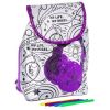 Набор для раскрашивания Bondibon Я Дизайнер "Рюкзак с наушниками из пайеток" - BONDIBON