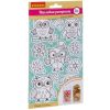 Набор наклеек-раскрасок Bondibon "Совы" 4 листа