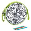 Набор для раскрашивания Bondibon Я Дизайнер "Круглая сумочка" зеленая - BONDIBON