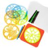 Набор для творчества линейка-трафарет «ЧУДЕСНЫЕ УЗОРЫ» 6 вкладышей, фломастеры, ручка, бумага Bondibon - BONDIBON