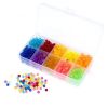 Набор для творчества АКВАМОЗАИКА, дополнительный набор в контейнере: 1000 блестящих бусин, 10 цветов Bondibon - BONDIBON