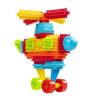 Конструктор игольчатый для малышей "ЁЖИК" ГОНОЧНЫЙ БОЛИД И ВЕТРЯК 98 деталей Baby You Bondibon - BONDIBON