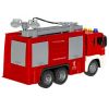 Инерционная машина «ПОЖАРНАЯ СЛУЖБА» водовоз 1:16, со светом и звуком, брызгает водой, Парк Техники Bondibon - BONDIBON