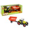 Инерционная сельскохозяйственная машина «ФЕРМА», трактор с полуприцепом красного цвета, со светом и звуком, Bondibon - BONDIBON