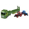 Машина инерционная на батарейках "ТЯГАЧ ФЕРМЕРА" свет, звук, красный и синий трактор в наборе, Парк Техники, Bondibon - BONDIBON