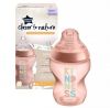 Tommee Tippee бутылочка для кормления Closer to nature, 260 мл., розовый, 0+