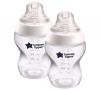 Tommee Tippee бутылочка для кормления Closer to nature, 260 мл., 0+, 2 шт.