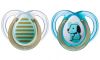 Tommee Tippee соска-пустышка силиконовая Moda для мальчиков, 0-6 мес., 2 шт.