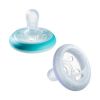 Tommee Tippee соска-пустышка силиконовая ночная Night Time Breast-like, 6-18 мес., 2 шт.