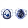 Tommee Tippee соска-пустышка силиконовая ночная Night Time, 0-6 мес., 2 шт.