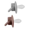 Набор силиконовых  пустышек 0-6 мес, Taupe / Light grey