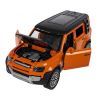 Инерционная металлическая машина ВНЕДОРОЖНИК "ПАРК ТЕХНИКИ", открываются двери, капот, багажник, рыжий, 1:36, Bondibon - BONDIBON