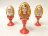 Расписное пасхальное яйцо с образом святого