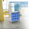 SS012L Мобильный стеллаж L с 12 контейнерами