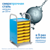SS012L Мобильный стеллаж L с 12 контейнерами