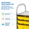 SS012L Мобильный стеллаж L с 12 контейнерами