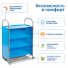SS503L Мобильный стеллаж L с 3 наклонными полками