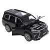 Инерционный металлический ВНЕДОРОЖНИК "ПАРК ТЕХНИКИ", открываются двери, капот, багажник, черный, 1:36, Bondibon - BONDIBON