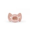 Elodie пустышка от 3 мес.силиконовая - Binky Bow Misty Pink