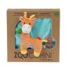 Одеяло с игрушкой Zoocchini Жираф / аква - Zoocchini
