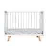 Кроватка для новорожденного Lillaland - модель Lilla Aria (НИК23) белая/дерево - LILLALAND